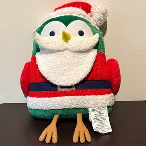 Santa Owl Plush Backpack